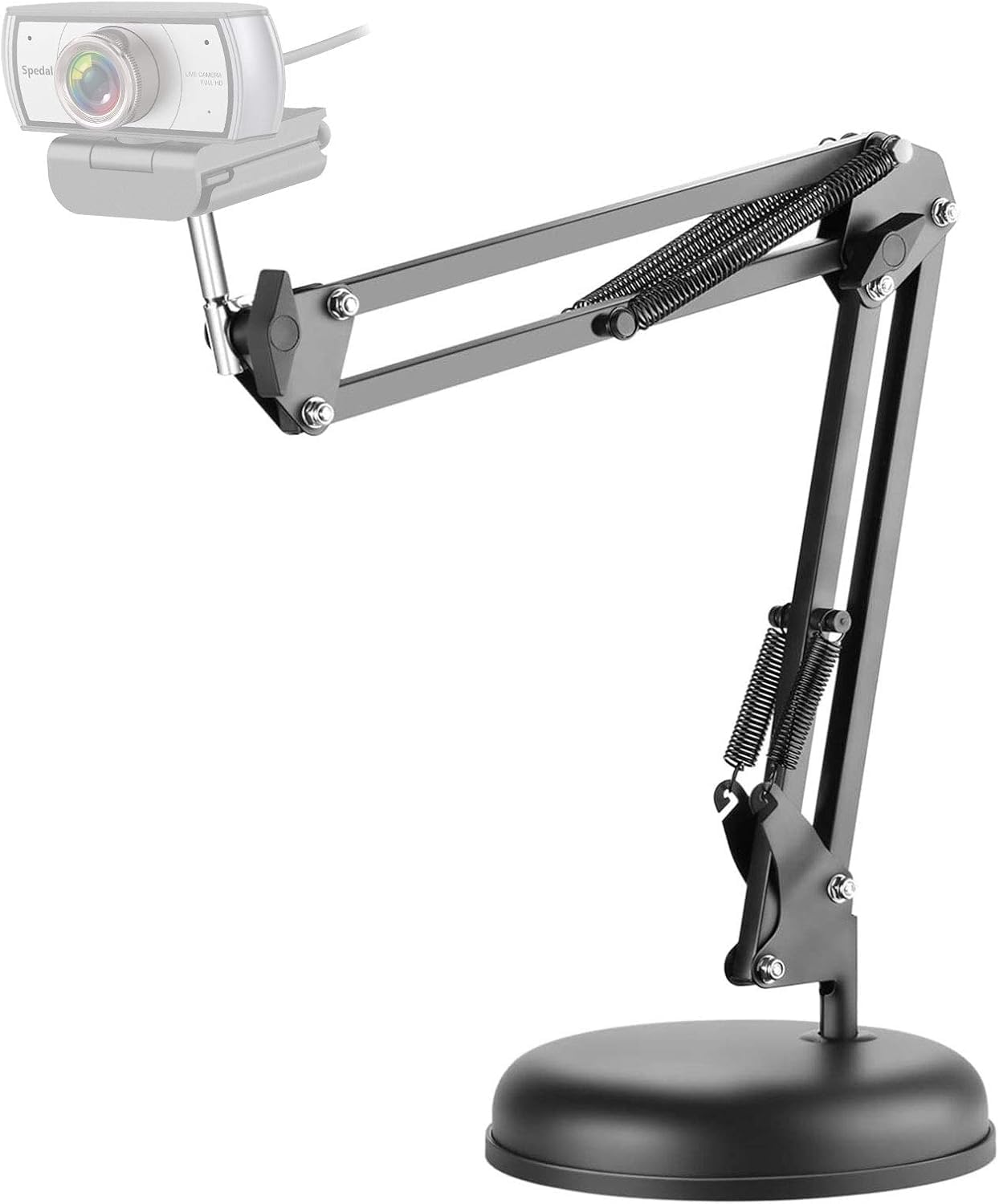 Spedal Webcam Stand, Boom Arm Stand with Base, Flexible Gooseneck, Compatible with Logitech Webcam C922 C920e C920 C270 C925 C930e C922 C920x, Hero 8/7/6/5-picture-38