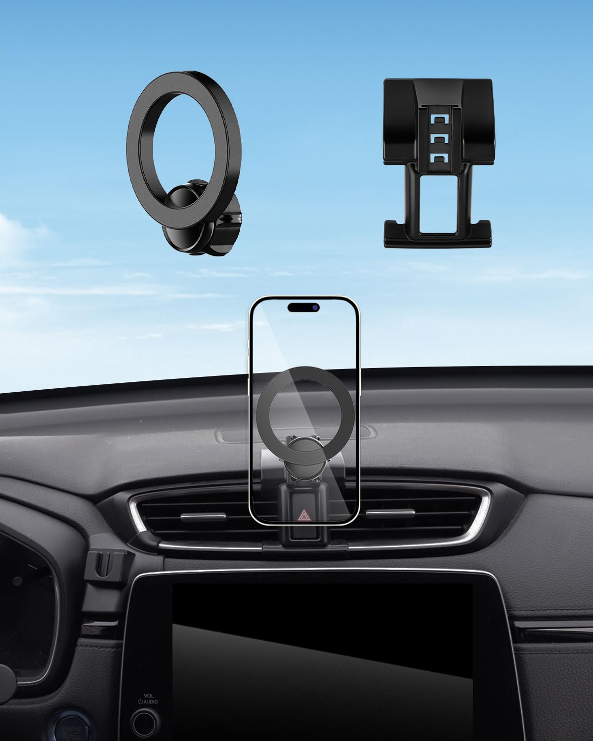 PZK Car Phone Mount for Honda CRV CR-V 2017-2022 Accessories Custom Vent