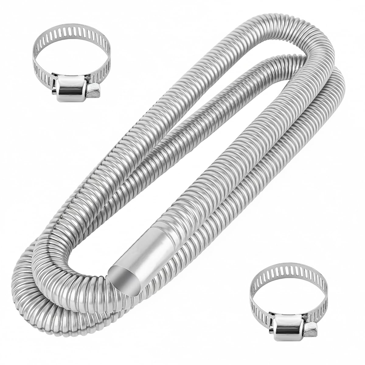 Photo 1 of KPFILEH Stainless Steel Exhaust Hose - 200CM/78.7" Silver