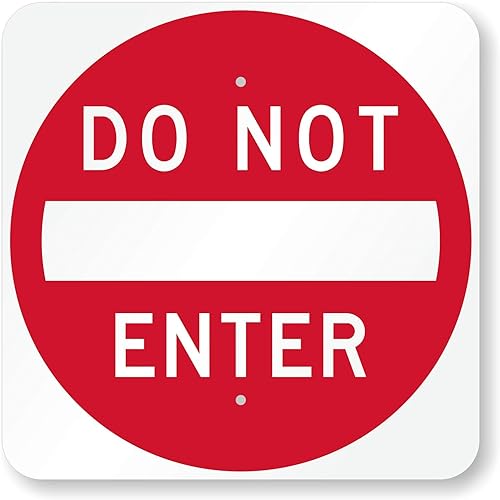 SmartSign Letrero que cumple con MUTCD con texto en inglés "Do Not Enter" de aluminio reflectante de grado de ingeniero 3M, fabricado en Estados
