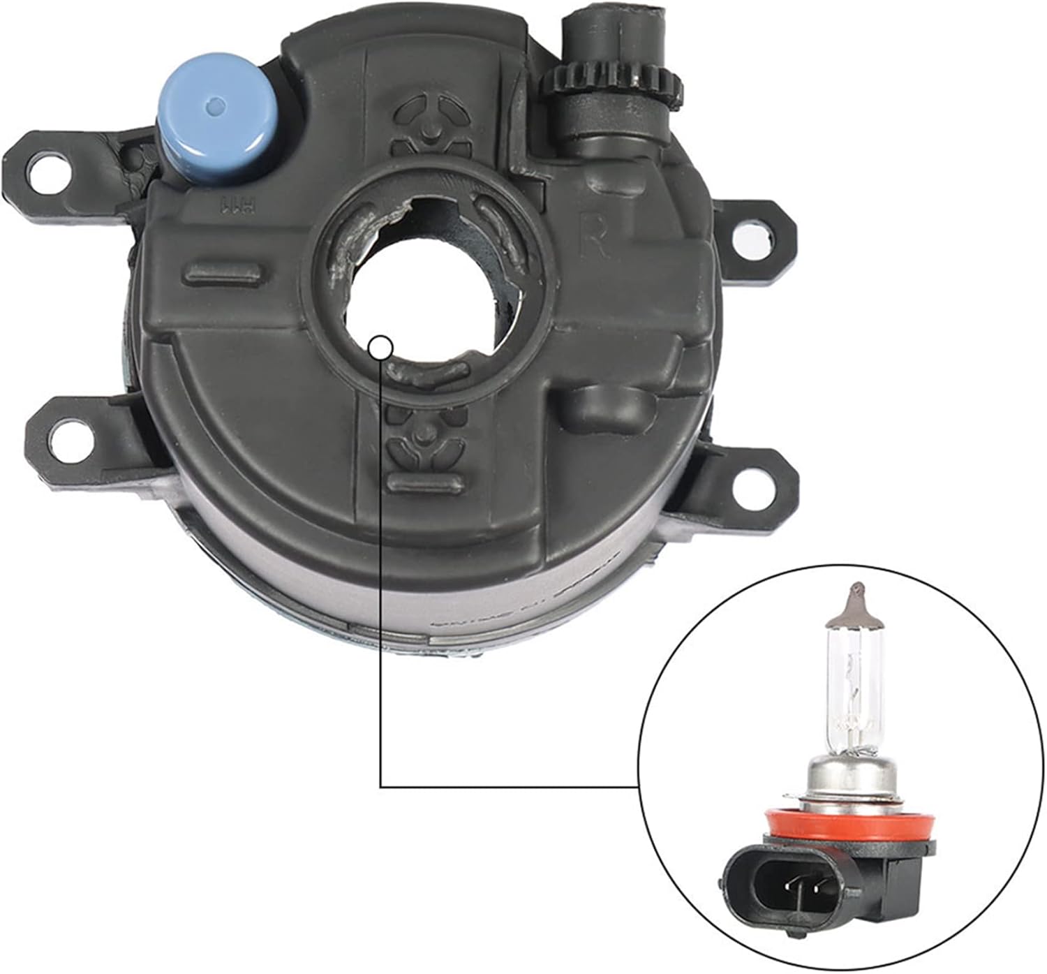 WFLNHB Fog Lights Switch Kit Replacement for 2012-2014 Toyota Yaris Hatchback 2Pcs Front Bumper Lamps