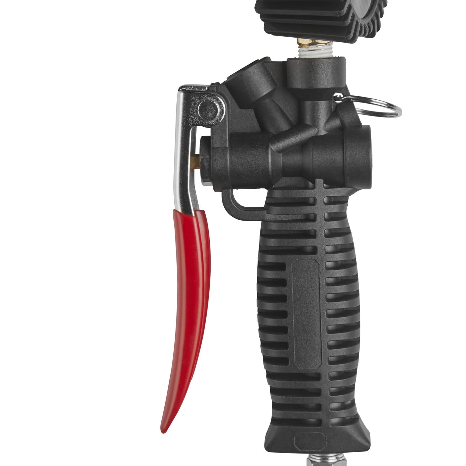 Milton Pro Digital Medidor de presión de neumáticos 572D, portabrocas de seguridad Kwik, mango de agarre de pistola, pantalla de 0.1 fácil de leer, presión máxima de 255 PSI, manguera de 36 pulgadas,