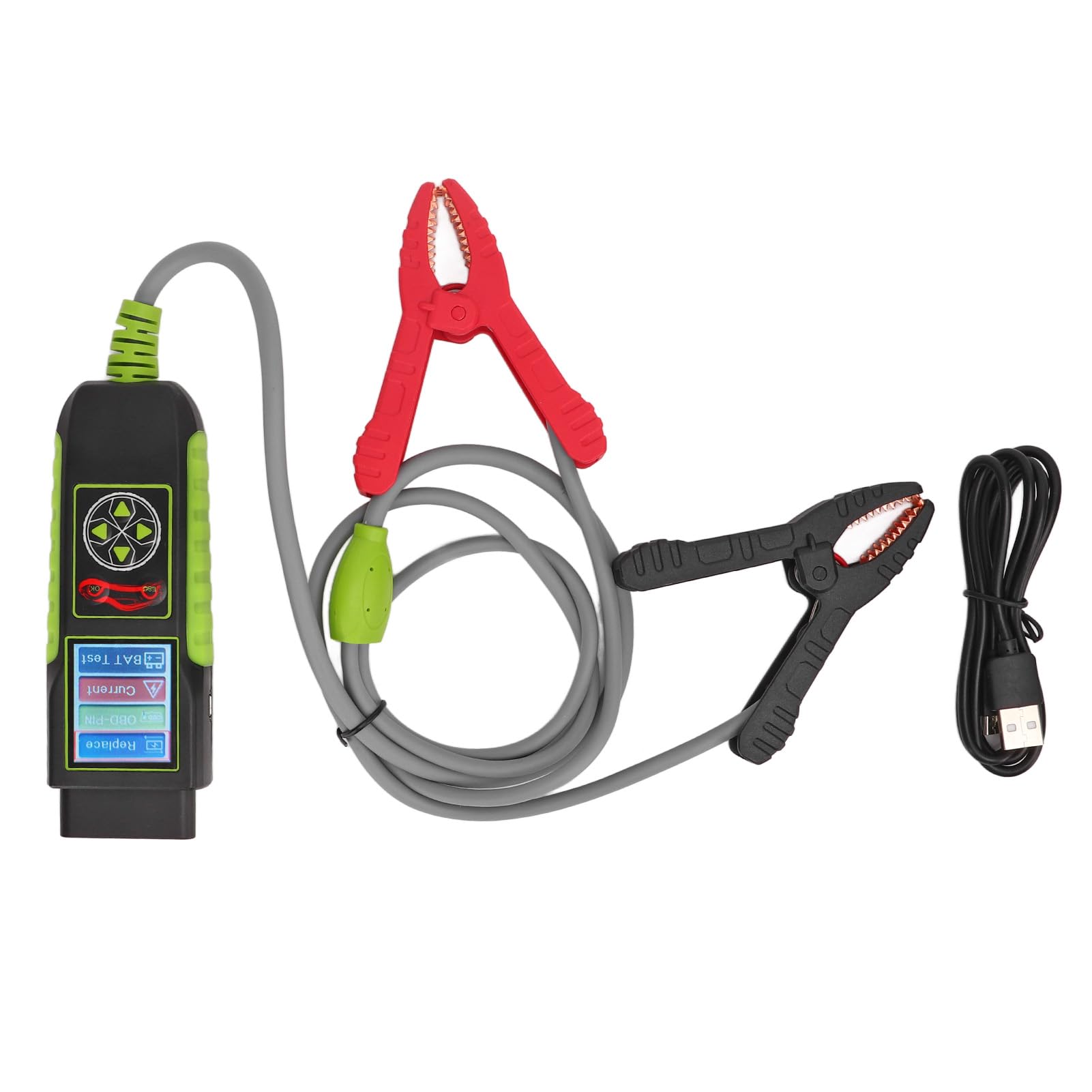 Ejoyous Testeur de Batterie de Voiture ABS Analyseur de Batterie Automobile 12 V 4 en 1 avec Tests de Charge de Démarrage de Charge de pour Voitures Camions Motos RV Bateaux SUV
