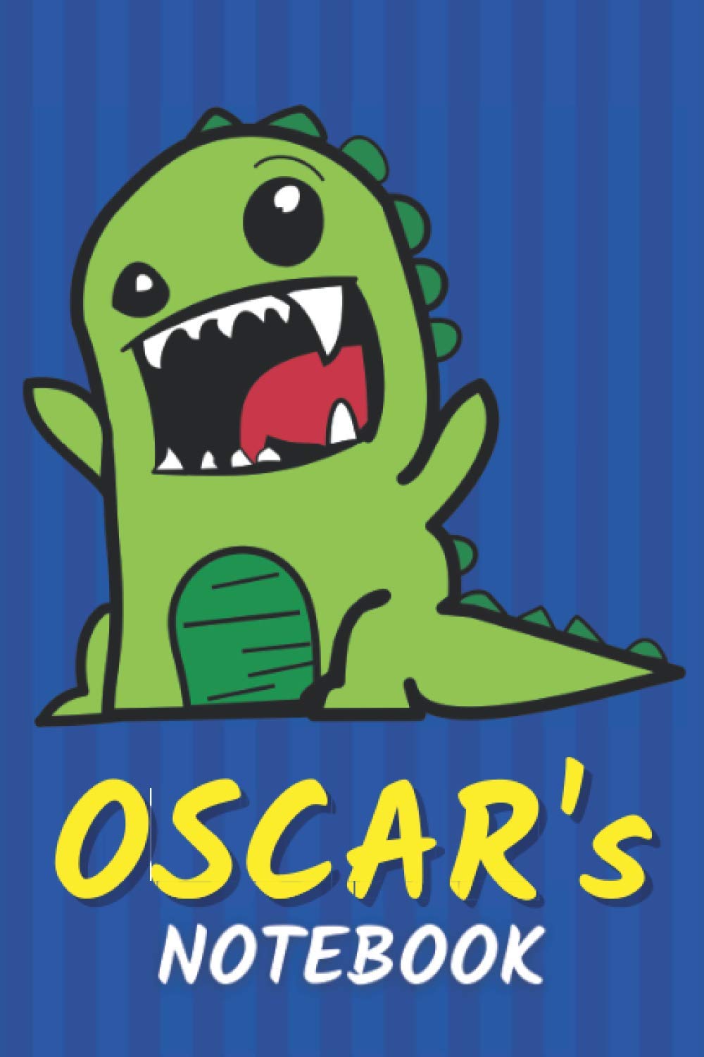 Oscar's Notebook: T-Rex Dinosaur Personalized Journal For Oscar