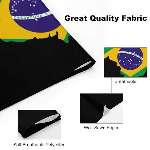 Foto 6 de 8 de Bandana Ajustable con diseño de la Bandera de Brasil para Perros y Gatos pequeños, medianos y Grandes