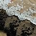 Beautiful By Design Black 3 Yards Grace Floral Embroidered Lace Trim Ribbon Dress Edge Craft Lace Home Curtains Accessory 5 1/2 Inches Wide