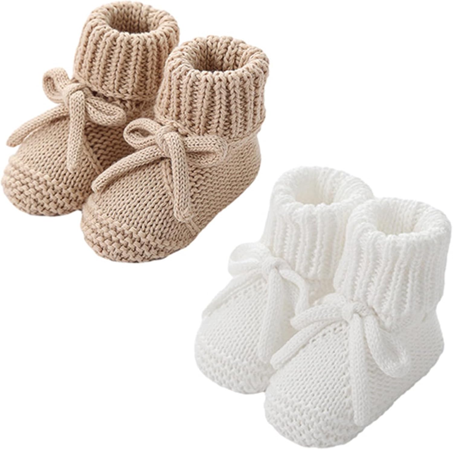 Baby Booties Newborn Infant Walking Shoes Hand Knitting Crochet Soft Baby Sock Boy and Girl Cozy Sock Slippers