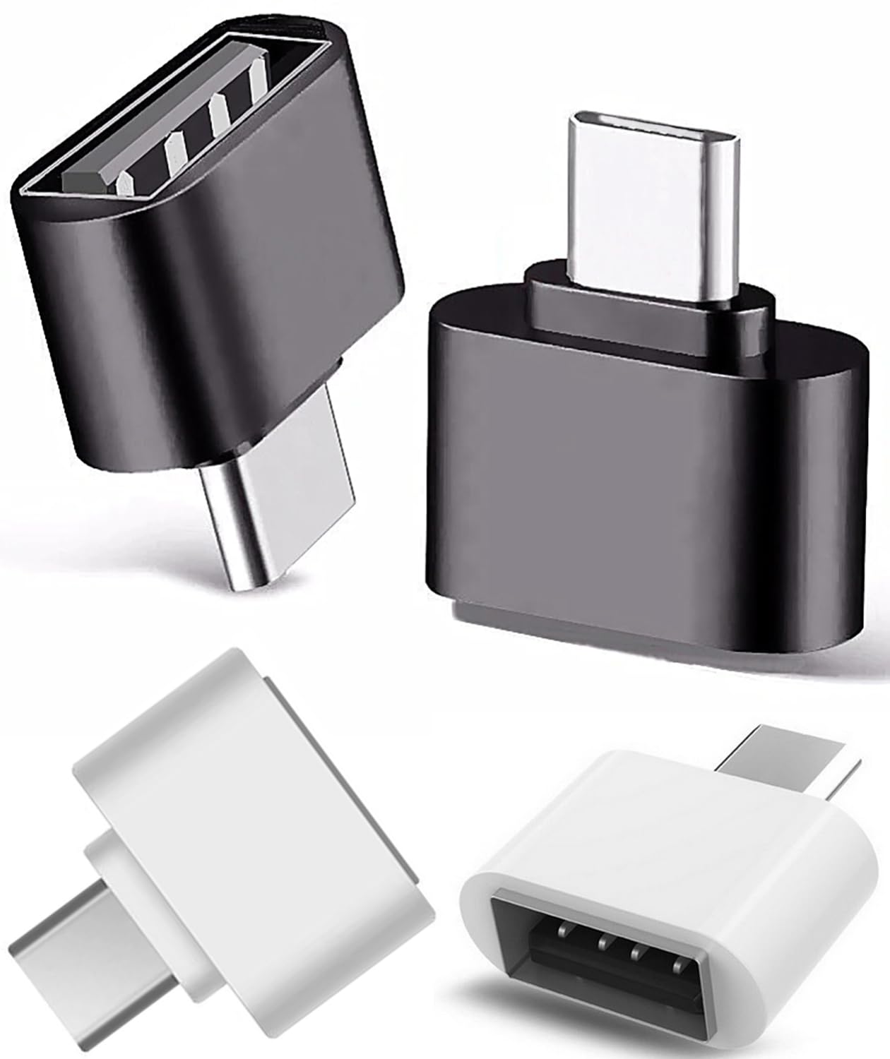 USB-C Female to USB 3.0 Male Adapter (2Pack) Compatible with Your Smartron t.Phone Multi use converting add Functions Such as Keyboard,Thumb Drives,mice,etc.(Black)