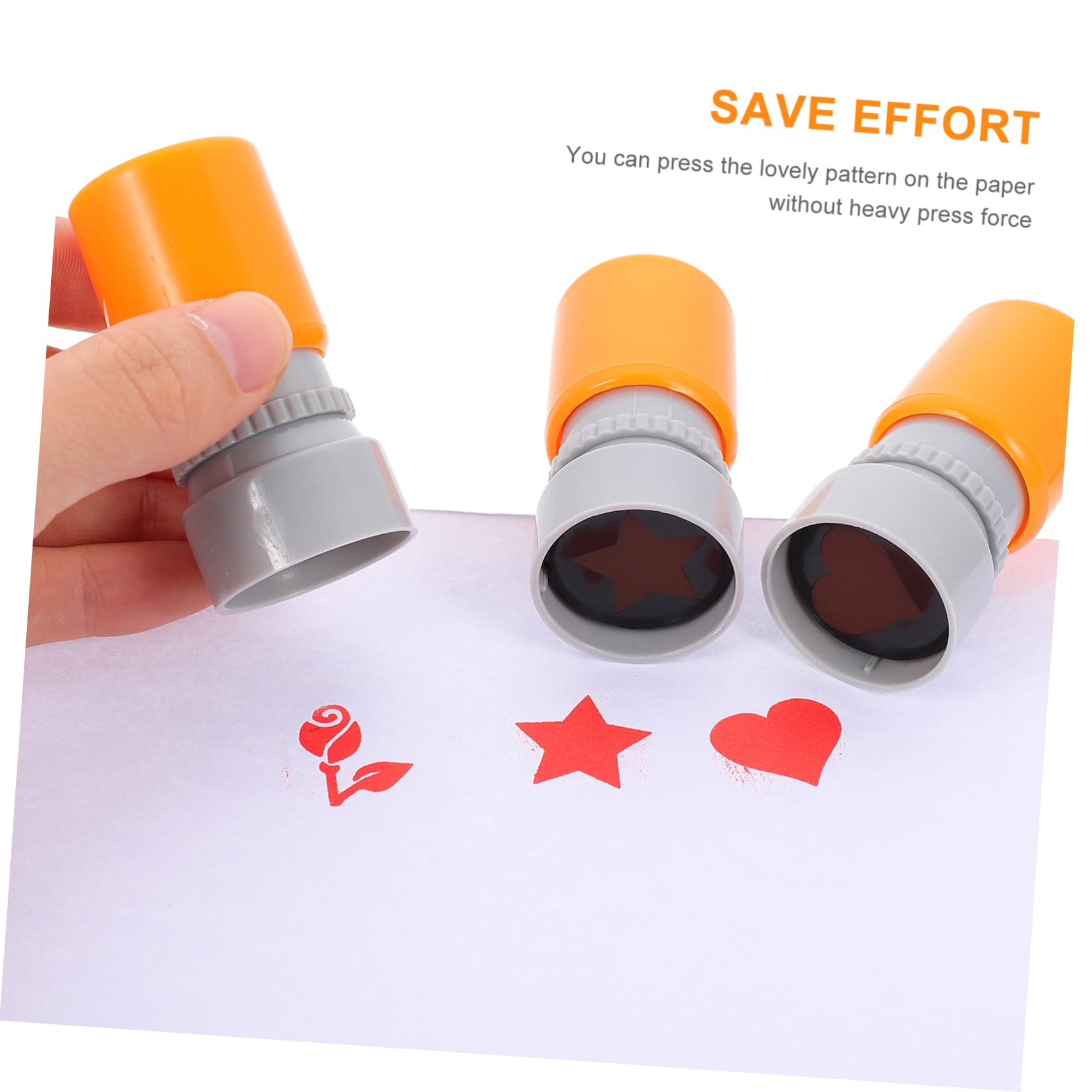 STOBOK 3 Set Di Timbri Per Insegnanti Con Osservazioni Sui Compiti A Casa Timbri in Plastica Vivaci Motivi Adorabili Per Lorganizzazione Di Forniture Scolastiche 3 Pezzi*3
