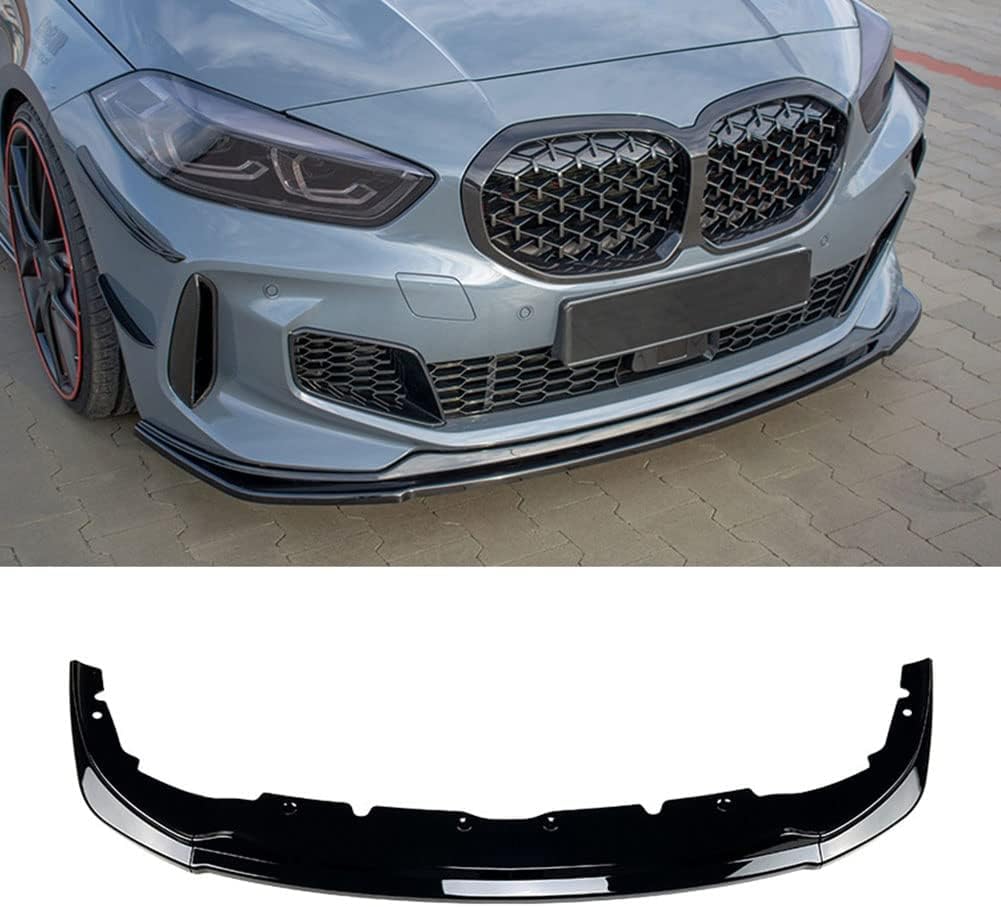 HAIYUN Car Front Spoilers for BMW 1-series F40 M Sport 118i 120i 128ti 2020+, Bumper Body Kit Carbon Fiber Front Bumper Spoiler Durable Diffuser Kit Splitter,A