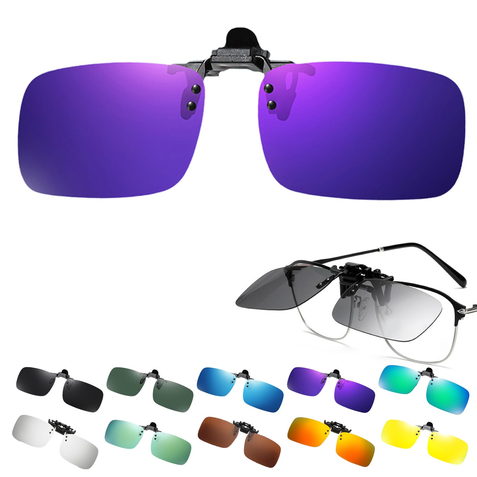 Penguin Fly Sunglasses, Men's, Polarized, Clip-on Sunglasses, Flip-up Type, Women's, Hard Case, Wide, Driving, Popular, Fishing, Clip On Sunglasses