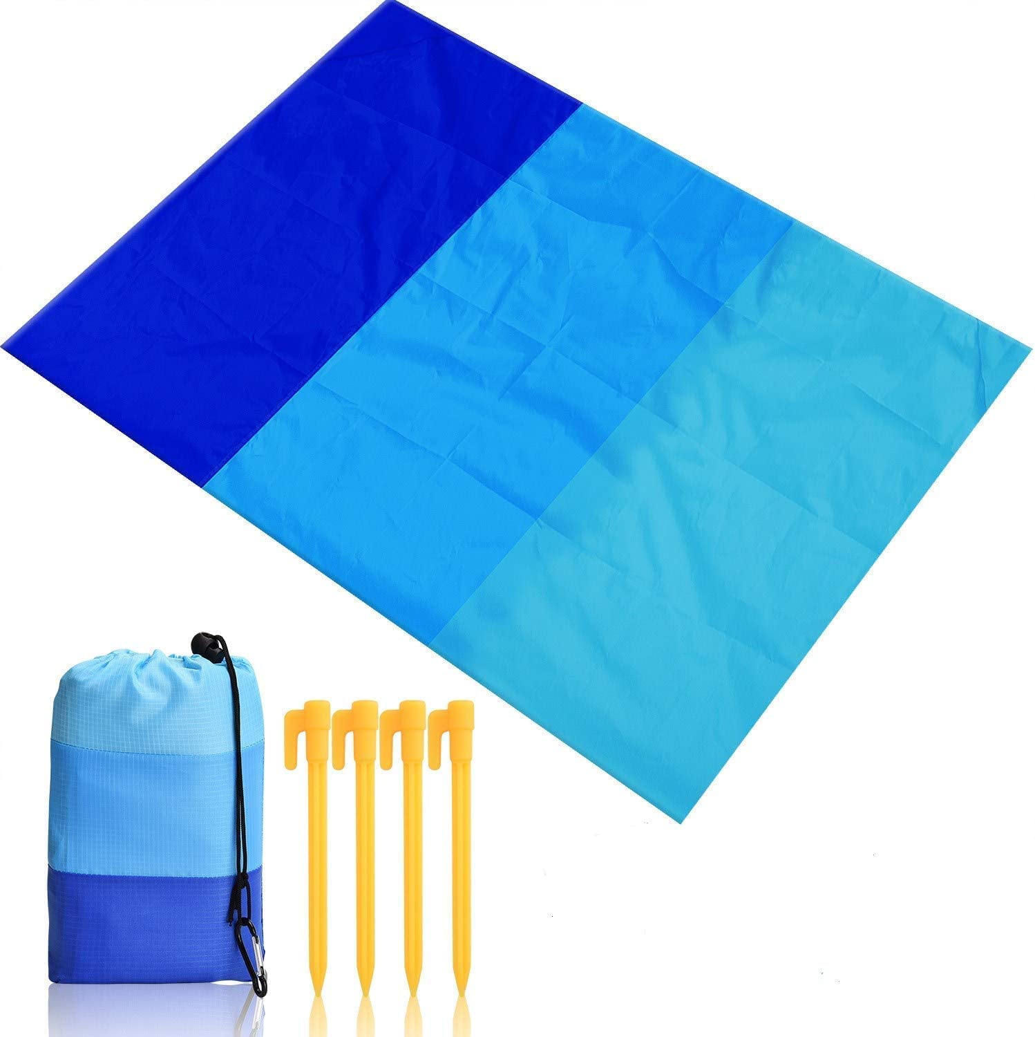 Beach Blanket Sandproof, Extra Large Size 83”*78” Outdoor Picnic Blankets Waterproof, Lightweight Mat for 4-7 Adults for Travel, Party, Sports, Camping, Hiking, etc. – (Multicolor, Random Design) (B0BT7TJ51V) Amazon Price History, Amazon Price Tracker