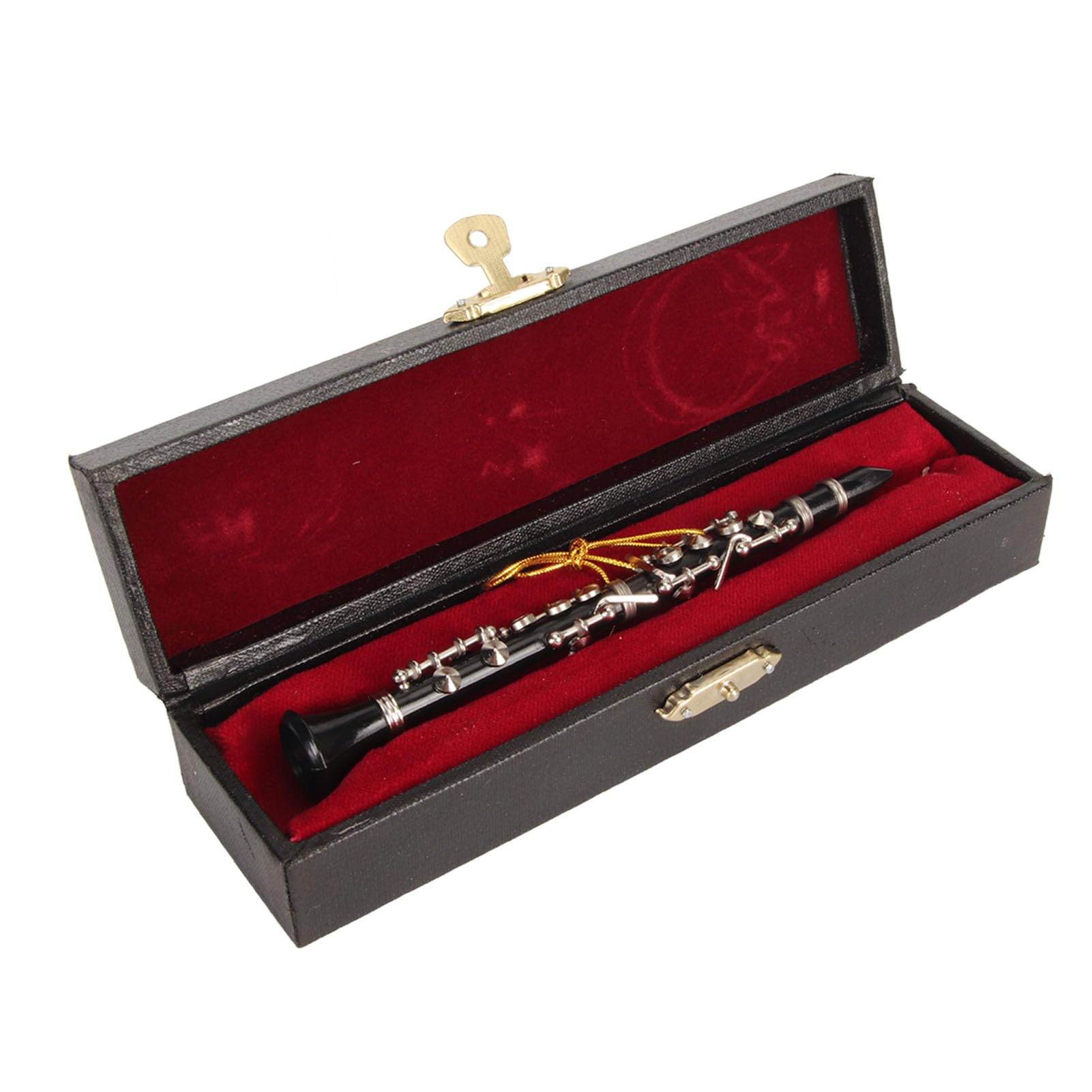 Ornamento Clarinetto Clarinetto In Miniatura Con Supporto - Ornamento Musicale Per Casa Clarinetto Ornamentale Con Supporto Metallo