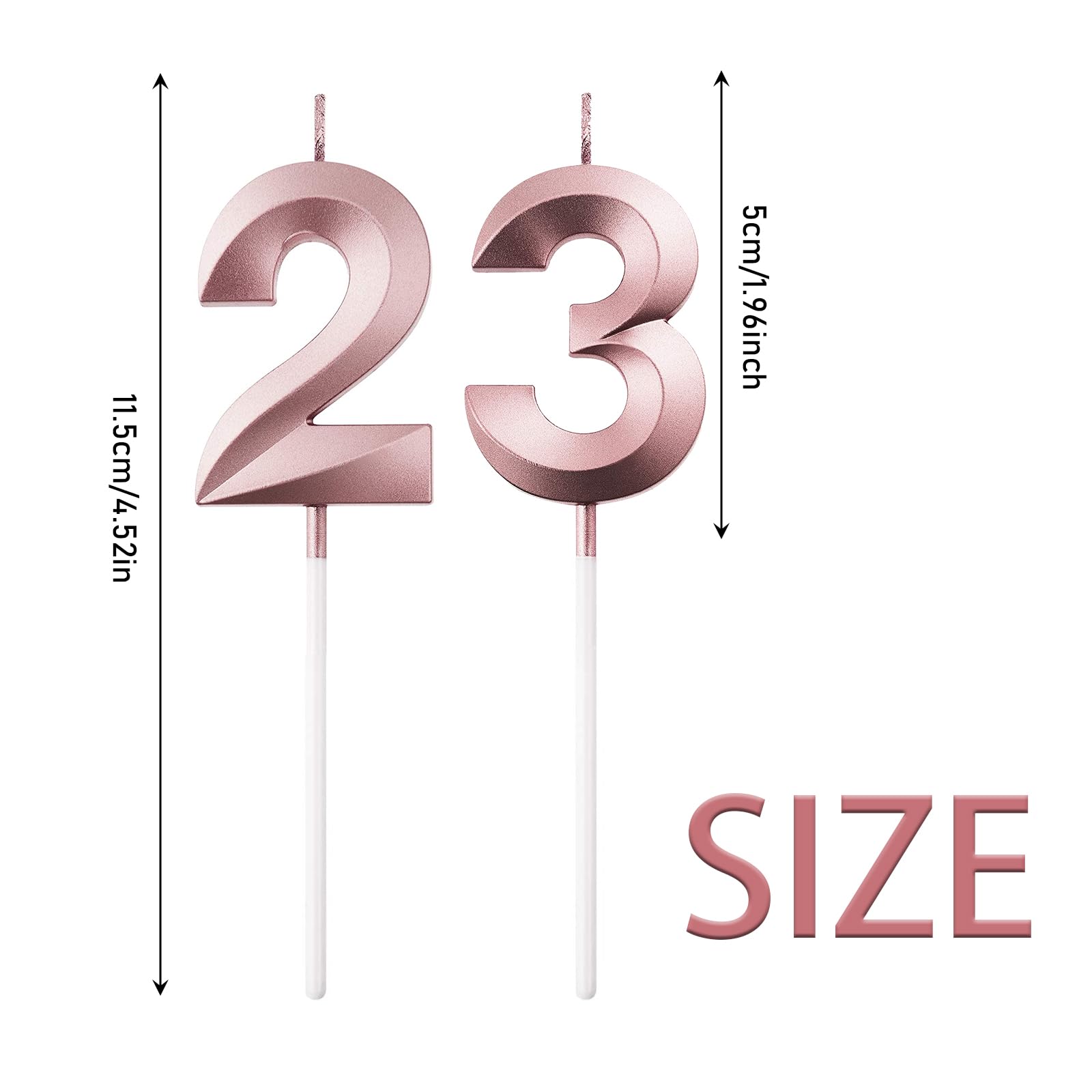 Bougies D'anniversaire En Forme De Diamant 3D - Bougies Pour