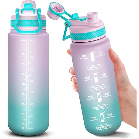 Motivazionale Borraccia Da 2 L Senza BPA Per Bevande Sportive Con Indicazione Borraccia 2 Litri - Foto 4