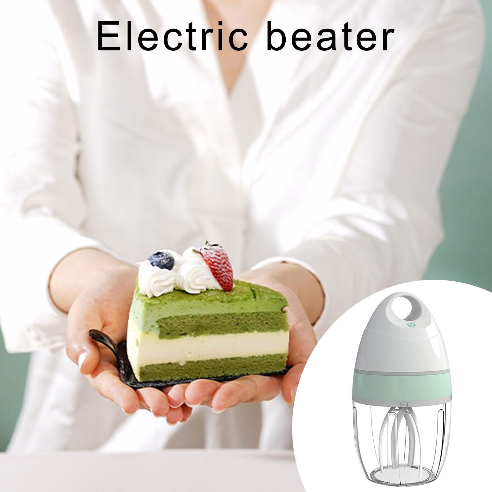 Batidora eléctrica de cocina, batidora eléctrica de huevos, para champú y soporte de espuma para mascotas