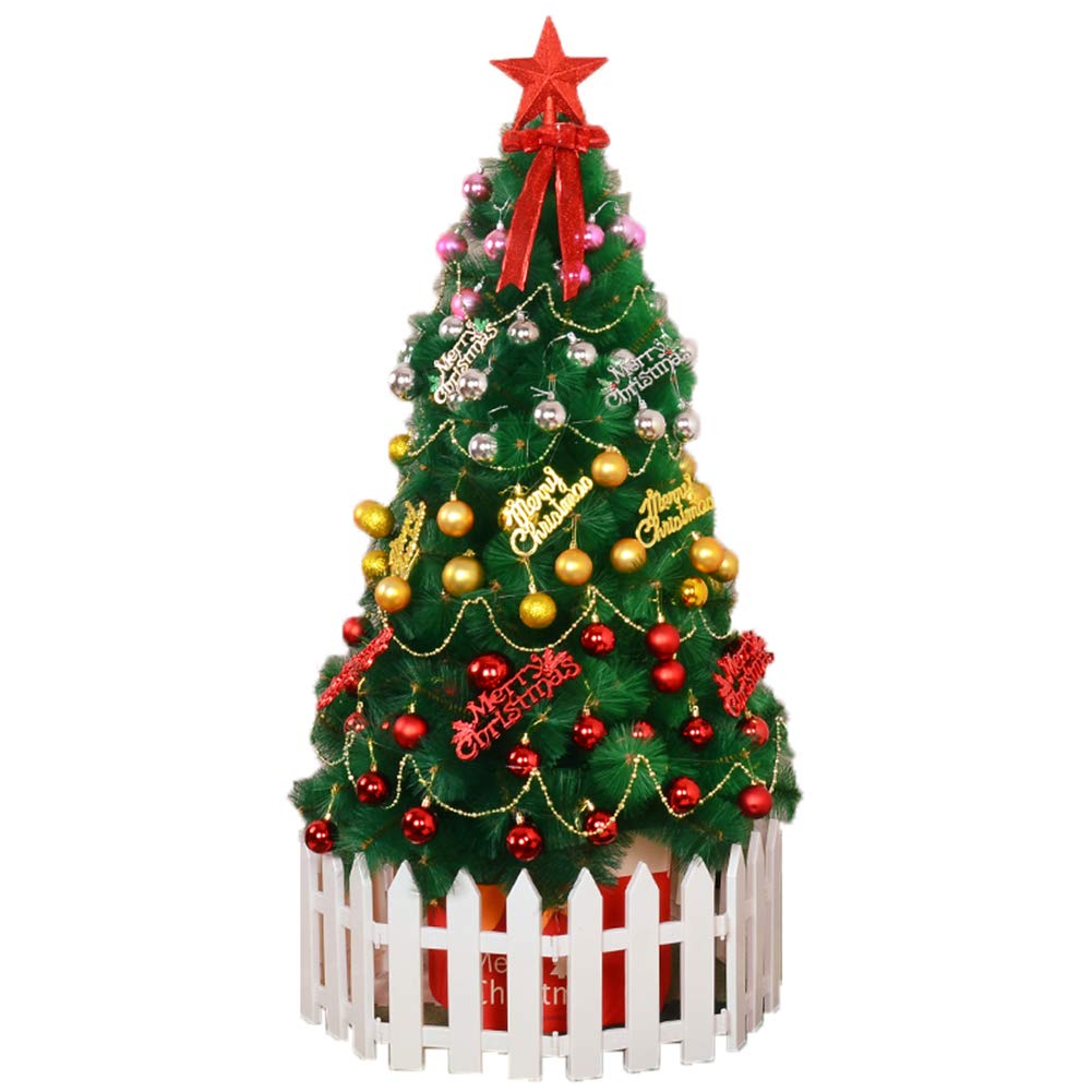 Sjdopulse D Artificial Pine Needle Christmas Tree,Premium Luxury Xmas Pine Tree Gorgeous Christmas Trees Ecorations An Ornaments-A 210Cm,,210Cm(7Ft)