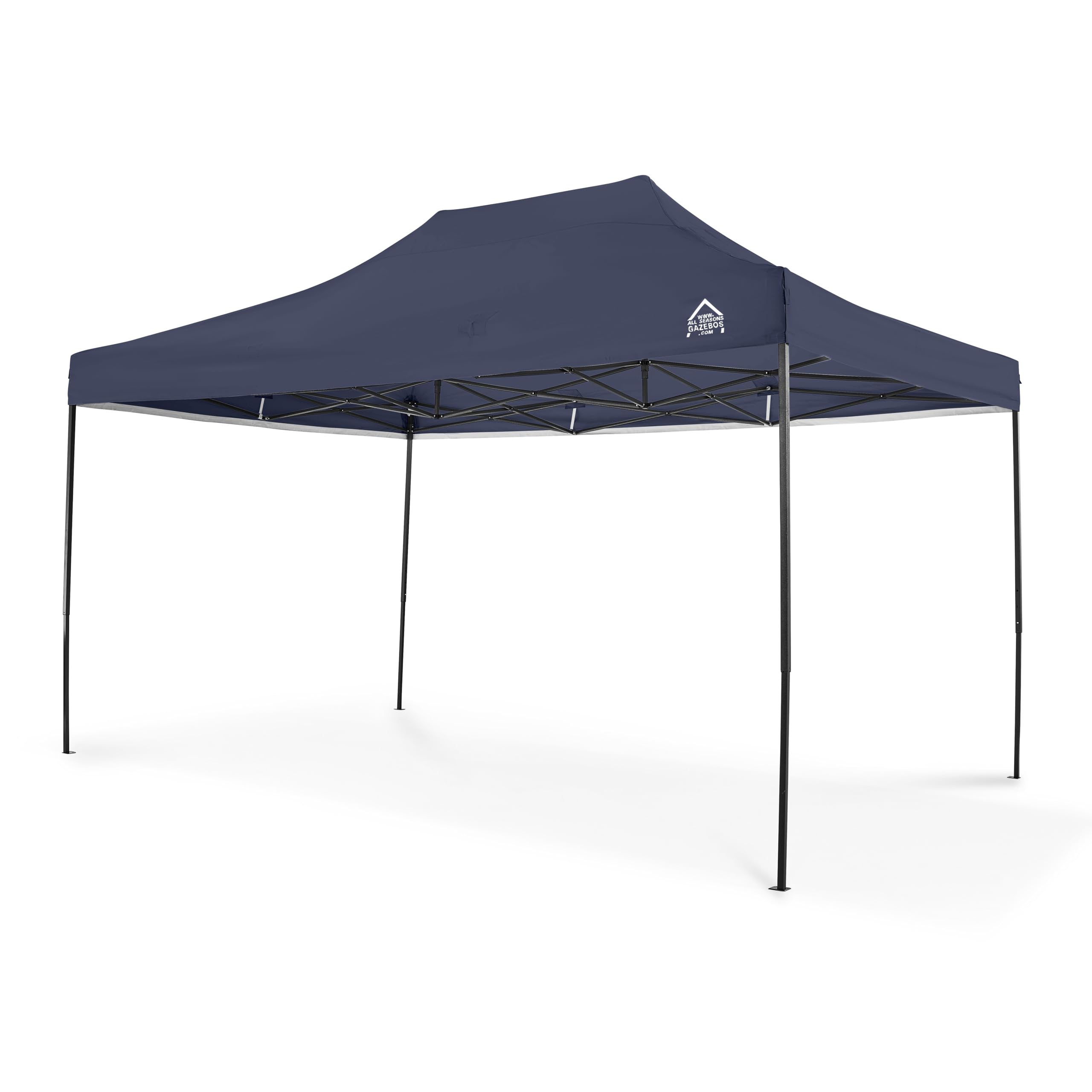 All Seasons Gazebos 3x4.5 Fully Waterproof Pop up Gazebo With Accessories - Navy Blue — image 1