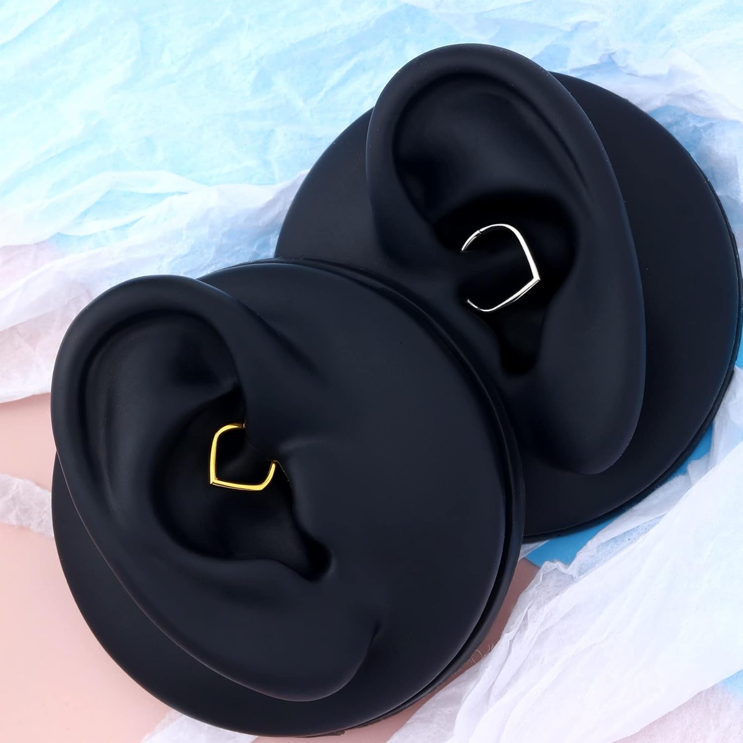 CM Crareesi Mania Teardrop Septum Rings 316L Surgical Steel Septum Nose Hoop 16G Daith Earrings Septum Clicker Ring Helix Tragus Conch Piercing Jewelry - Image 4