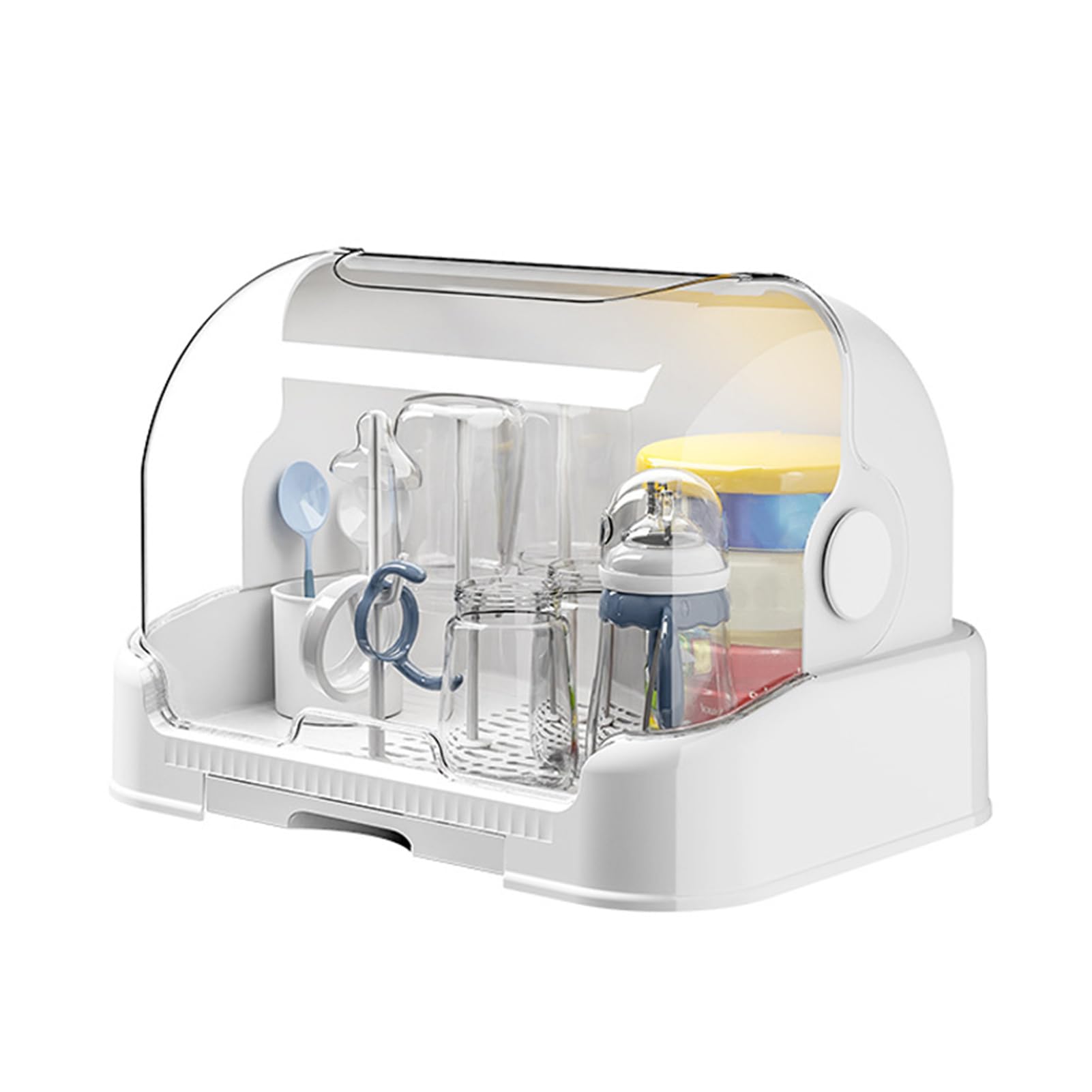 Aufbewahrungsbox für Babyflaschen, tragbare Aufbewahrungsbox für | Babyflaschen, langlebige Aufbewahrungsbox für Babyflaschen für Kleinkinder, Organizer zum Trocknen von Babyflaschen