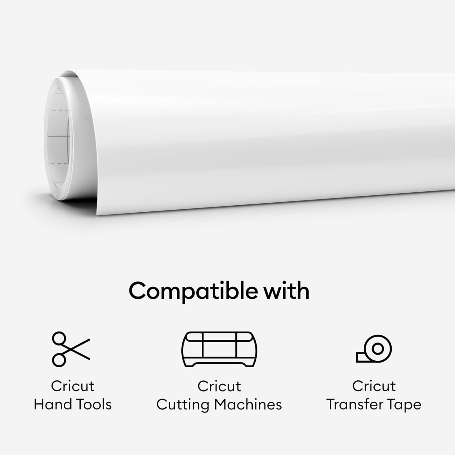 Cricut Removable Vinyl, White | 3-Pack of 4ft Rolls (12" x 48") - Compatible with Maker & Explore Machines