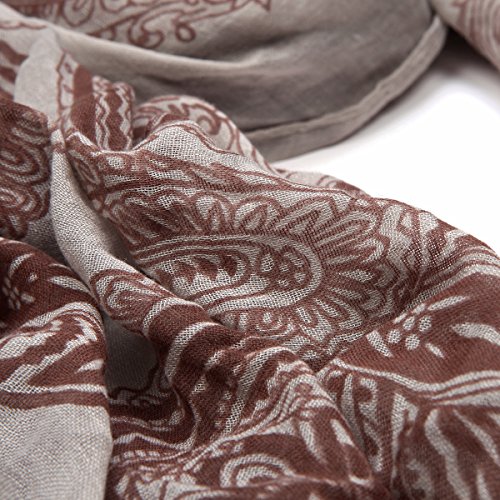 Premium Viscose Vintage Paisley Print Frayed End Scarf - Diff Colors3
