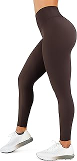 High Waisted Leggings for Women - No Front Seam Tummy Control Yoga Pants for Workout Running No See Through