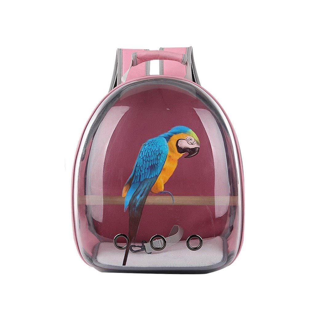 Voliera Uccelli Pet Carrier Backpack, Gatto Cane Uccello Spalla Zaino Carrier, Innovativo panoramica Spazio Trasparente Portable Pet Capsule Pet's Solution Gabbia (Color : B)