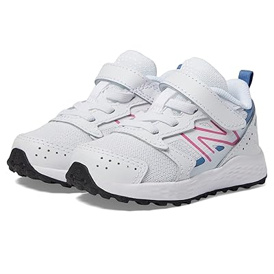 New Balance Kids Fresh Foam 650 Bungee Lace with Top Strap (Infant/Toddler) Kids Shoes White/Real Pink