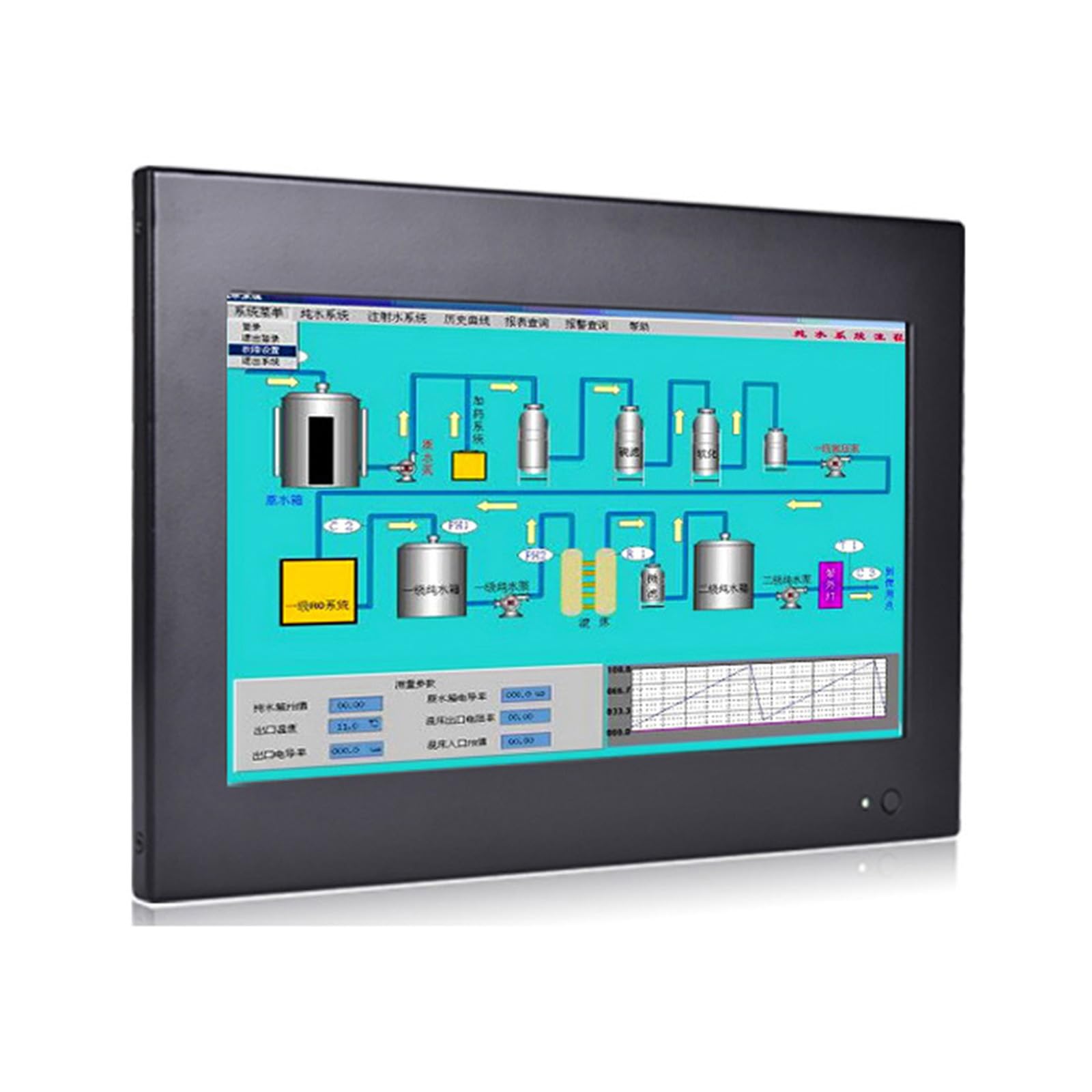 10.1 Inch Backlit TFT LED Embedded Industrial Panel PC, Resistive Touch Screen, I5 4200U, PW12, 1024 x 600, HDMI, VGA, 2 x COM, 0 RAM, 0 Storage, Barebone No System