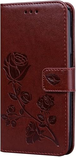 Miniatura 2 de Funda tipo cartera para Xiaomi Redmi Note 11 Pro 4G5G, diseño de flores de rosa, a prueba de golpes, funda de piel sintética con cierre magnético y