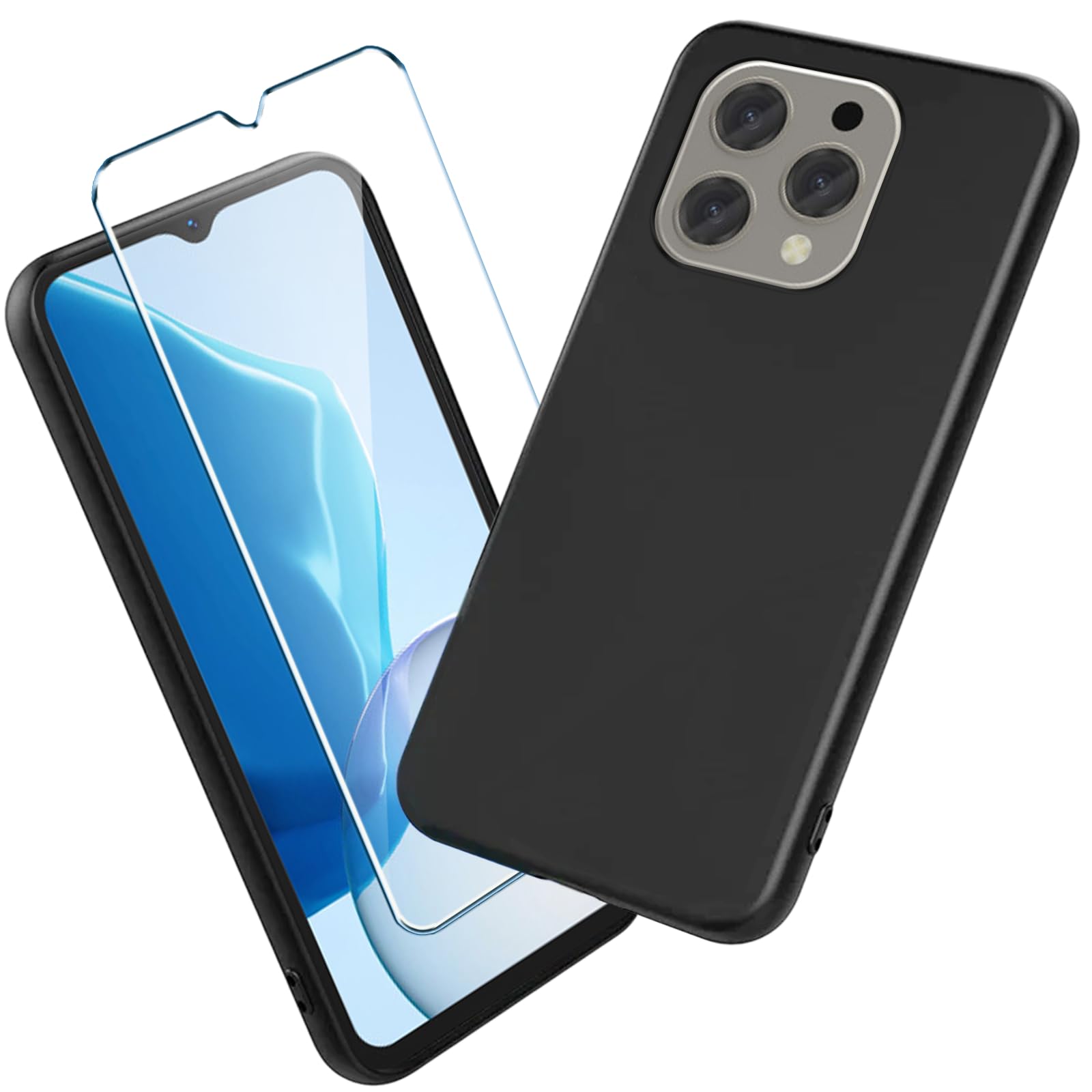 KJYFOANI Custodia Cover per Doogee N55 Pro, Trasparente Morbido