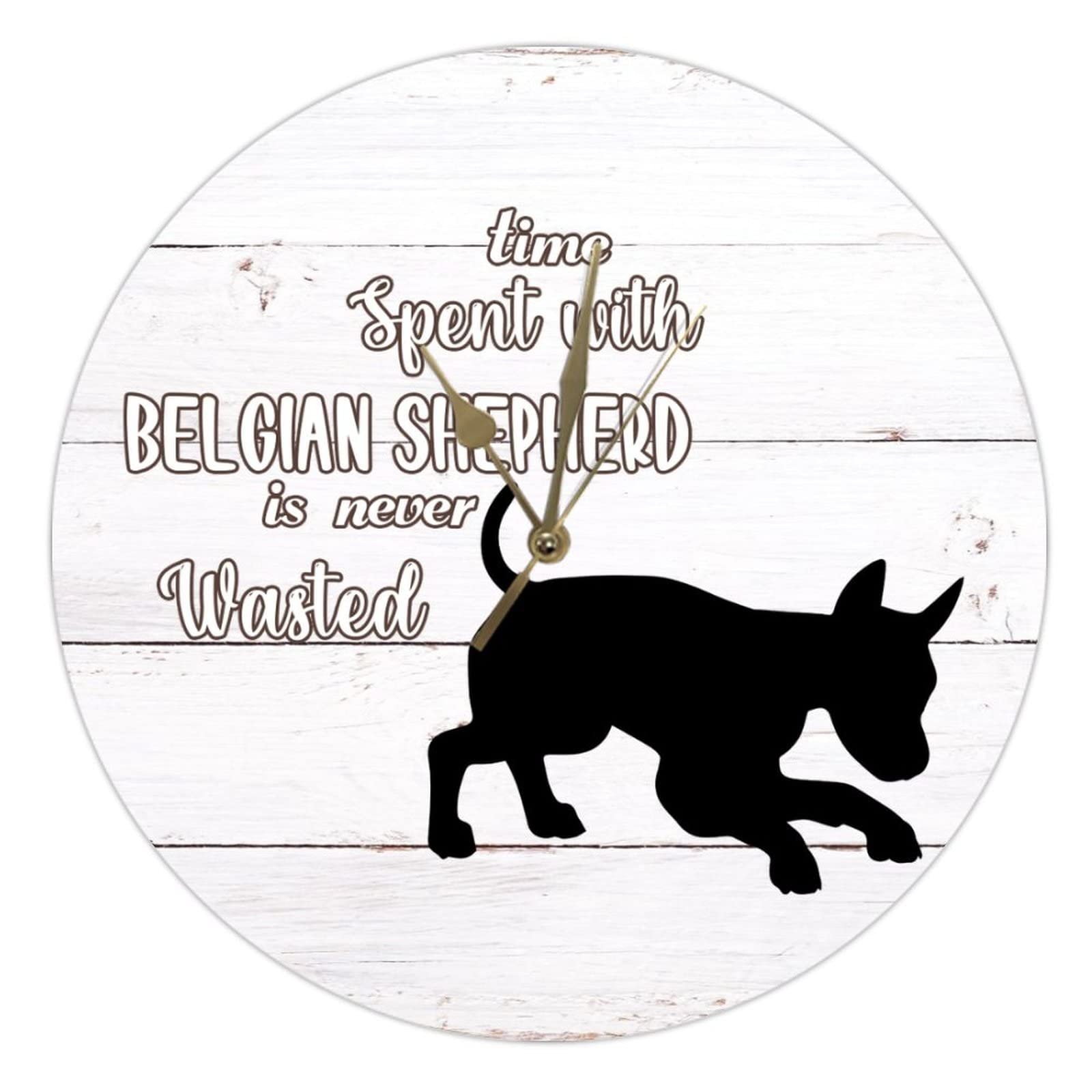 Horloge murale en bois sans tic-tac retro pour un salon silencieux