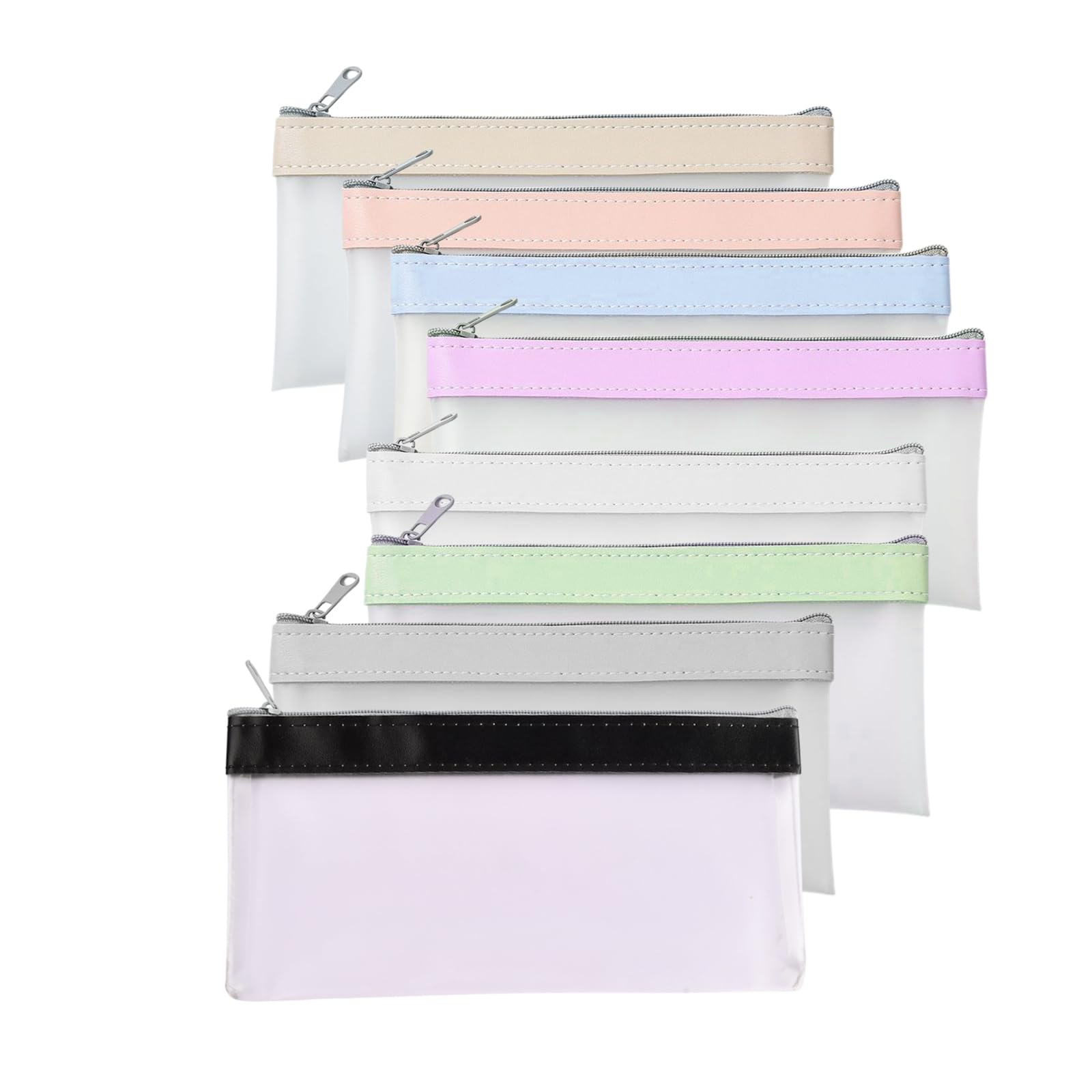 6 Buste Porta Documenti A5 Con Cerniera - Impermeabili, 24x18 Cm, Per Soldi, Passaporti E Viaggi