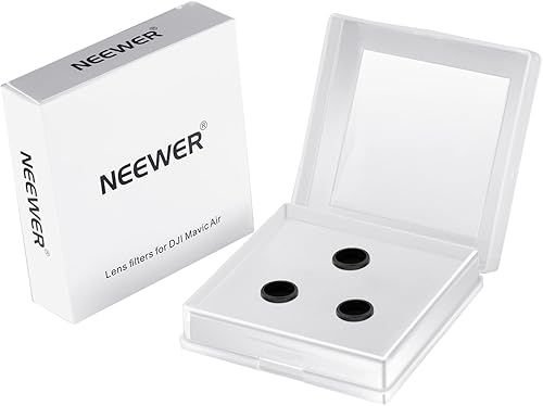 Miniatura 2 de Neewer DJI Mavic - Kit de filtro de lente de aire, 3 filtros de densidad neutra Pro ND4, ND8, ND16, hechos de vidrio óptico con marco de aleación de