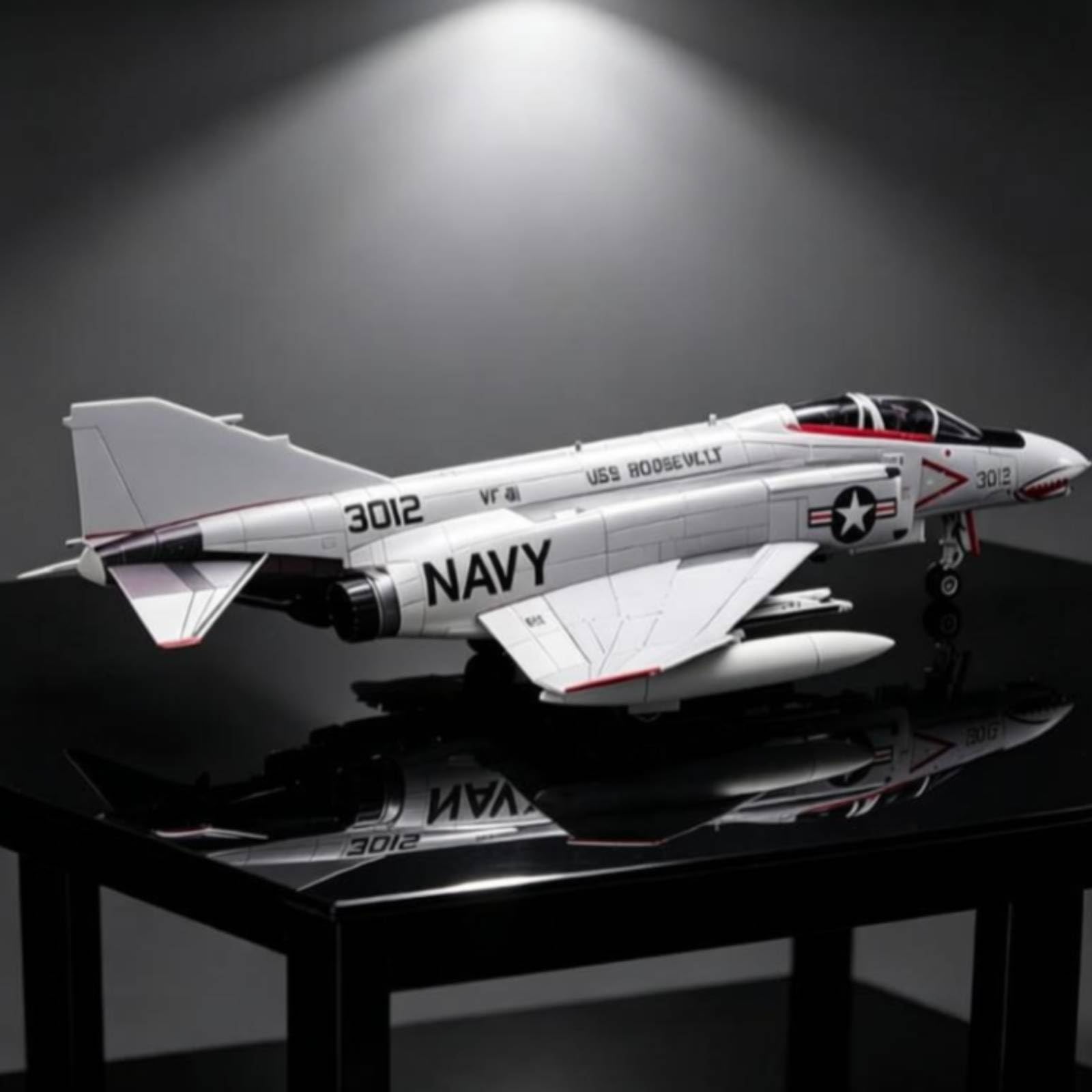 KiBcsLic /N scheinungsjäg II Modellbausatz hochwtig scheinungsjäg-II-Modell sammelbar Strahlflugzeugmodellbausatz für Samml, Hobbyraum, Vitrine
