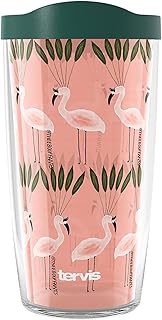 Bouffants and Broken Hearts Flocking Beautiful Made in USA Double Walled Insulated Tumbler Travel Cup Keeps Drinks Cold & Hot, 16oz, Classic
