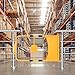 biosp Universal Warehouse Safety Gate, Industrial Round Metal Swing Gate 24.41