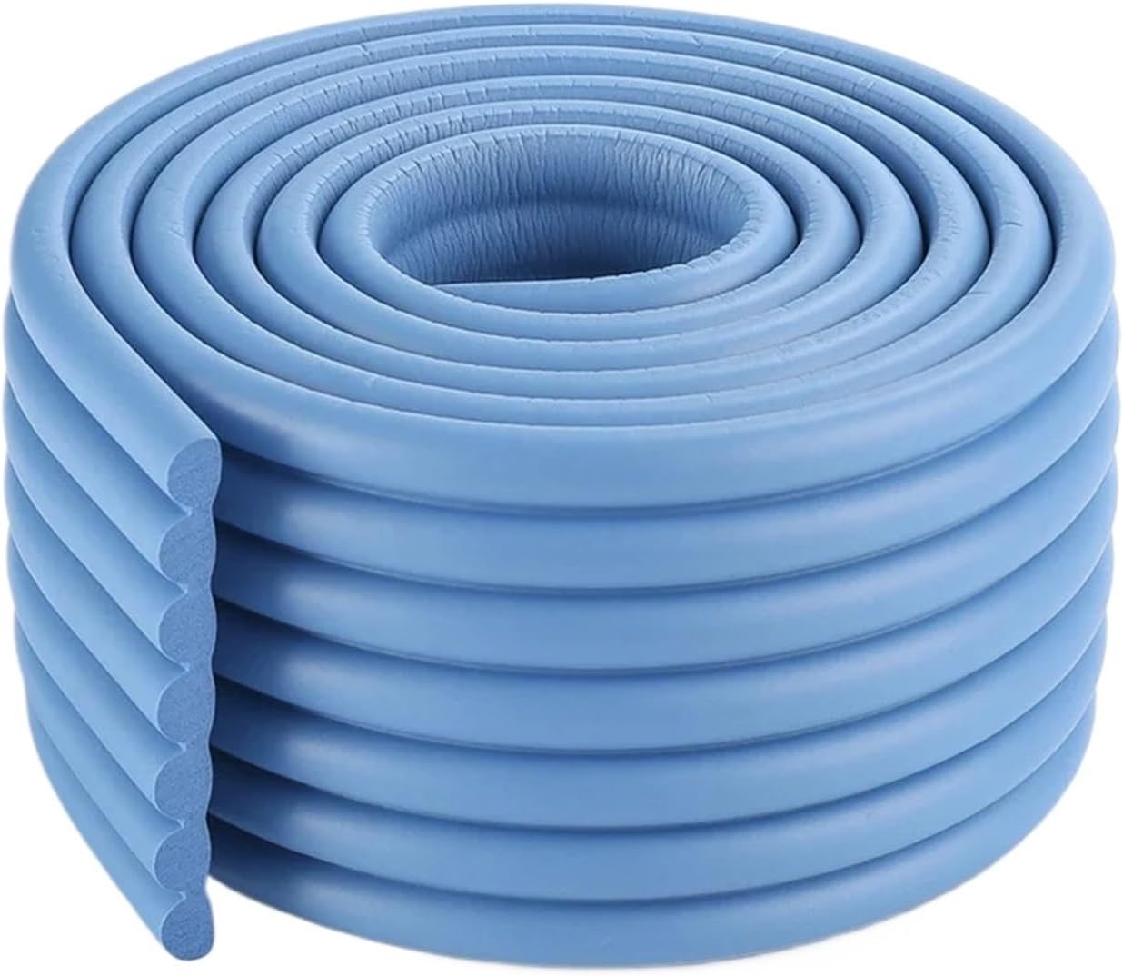 Corner Bumpers for Sharp Edges 5pcs Foam Safety Protection Strip 2M Table Desk Edge Guard Corner Furniture(Light Blue)