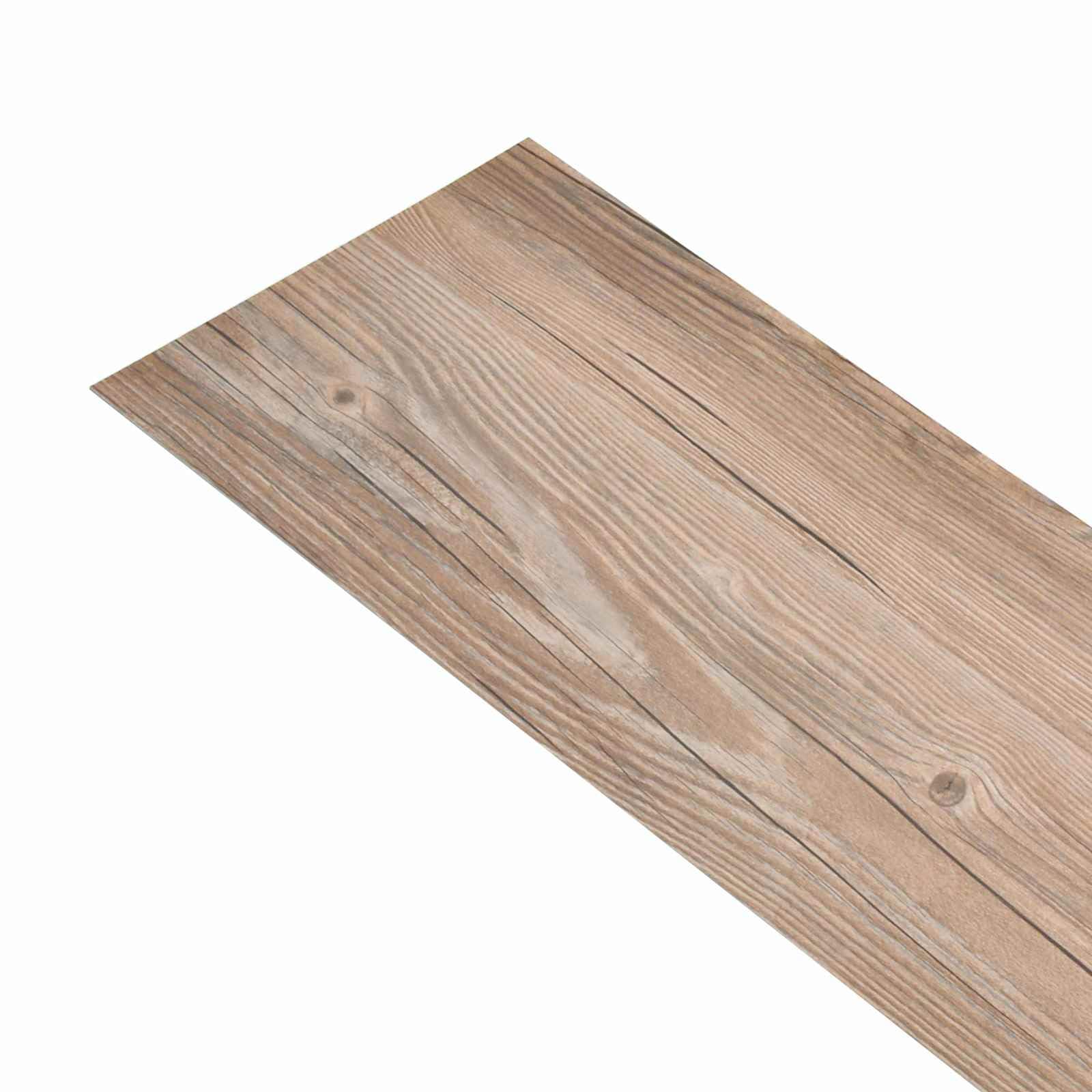 Hothingwell Deski podłogowe brązowe 5,26 m² 18 sztuk PVC
