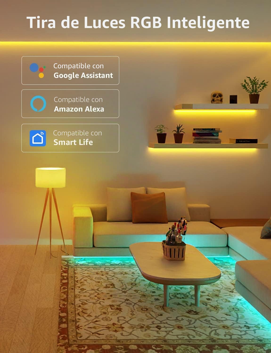 Lepro Luces LED Habitacion 10M 36W, Tira LED Alexa Impermeable IP65, Luces LED Habitacion WiFi RGB Funciona con Alexa y Google Home, Tira LED WiFi (Solo 2,4 GHz) para Decoración Dormitorio Cocina