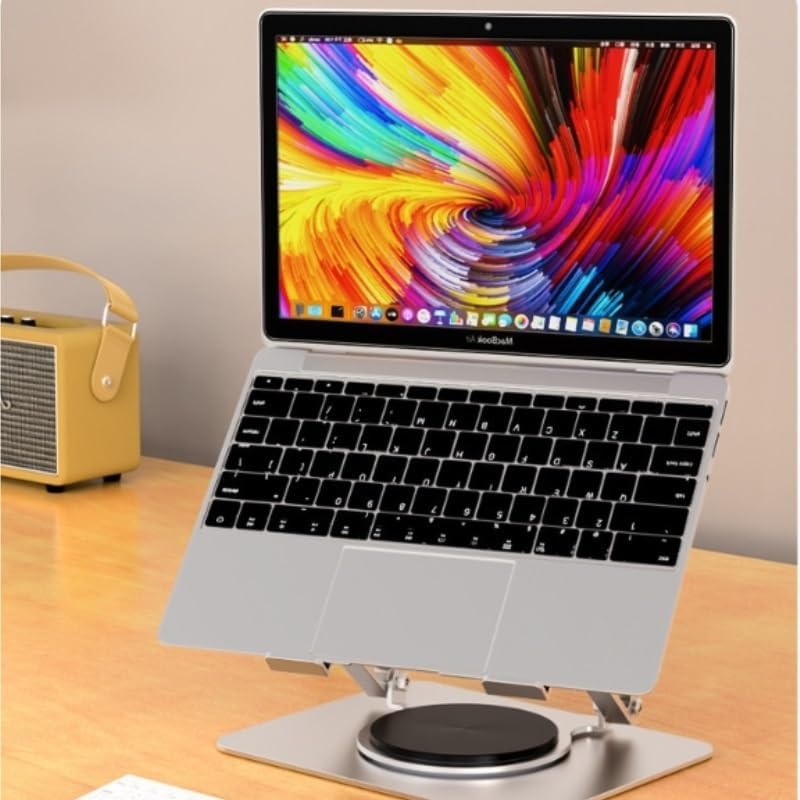360° Rotation Book Stand Carbon Steel Reading Rack Silicone Holder