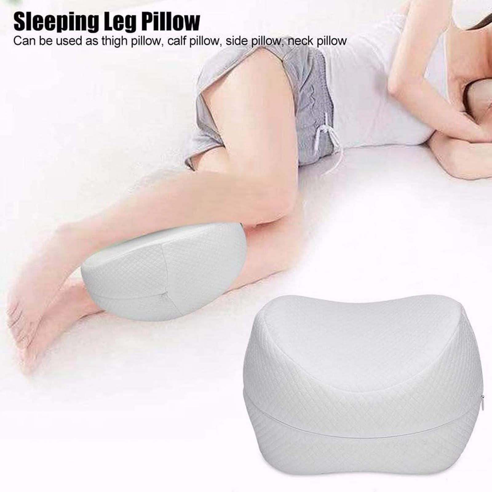 Almohada Ortopédica Para Piernas Para Personas Que Duermen De Lado, Almohadas Para Piernas Para Dormir, Cojín Para Piernas Para Cama De Embarazo Para Espalda, Caderas Y Rodillas, Lavable A Máquina