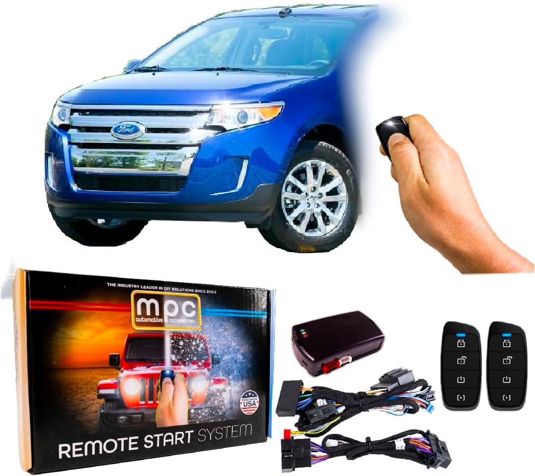 MPC Factory Remote Activated Remote Start Kit Compatible with 2011-2014 Ford Edge - Plug & Play - Firmware Preloaded