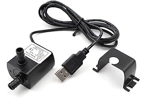 Tiny [USB Power] Portable Submersible Water Pump, Rated 5v - 12v, Delivers...