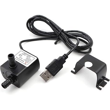 Tiny [USB Power] Portable Submersible Water Pump, Rated 5v - 12v, Delivers...