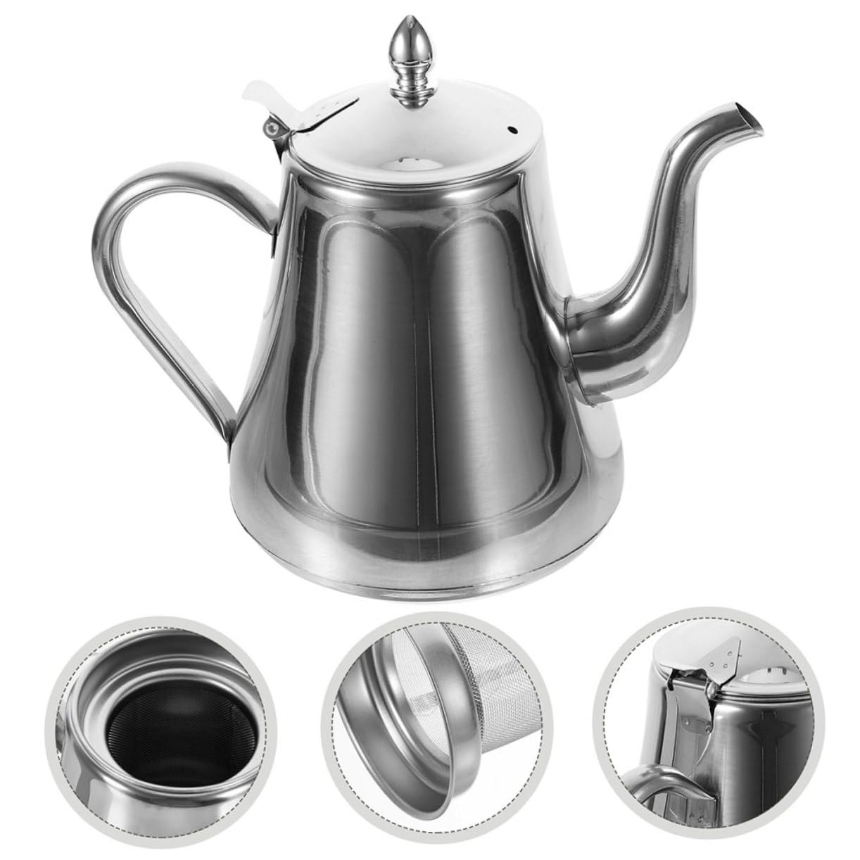 Alipis 2piezas Inoxidable Con Infusor Extraíble Hervidor Para y Bolsas De Para y De Infusiones