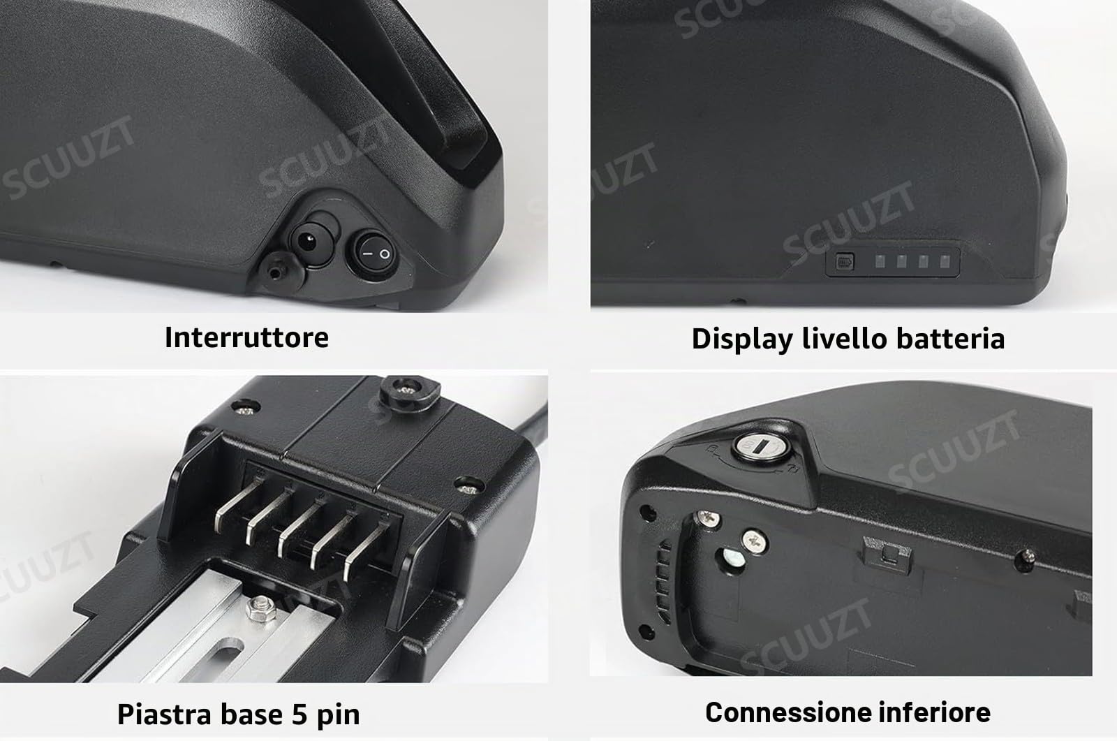 Batteria Ebike 48V 20AH,Bicicletta batterie ebike 48V 20AH BMS incorporato con caricatore [Classe di efficienza energetica A] 48V 20AH