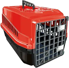 Mecpet Caixa Transporte Mec Podyum 1 Vermelha Para Cães