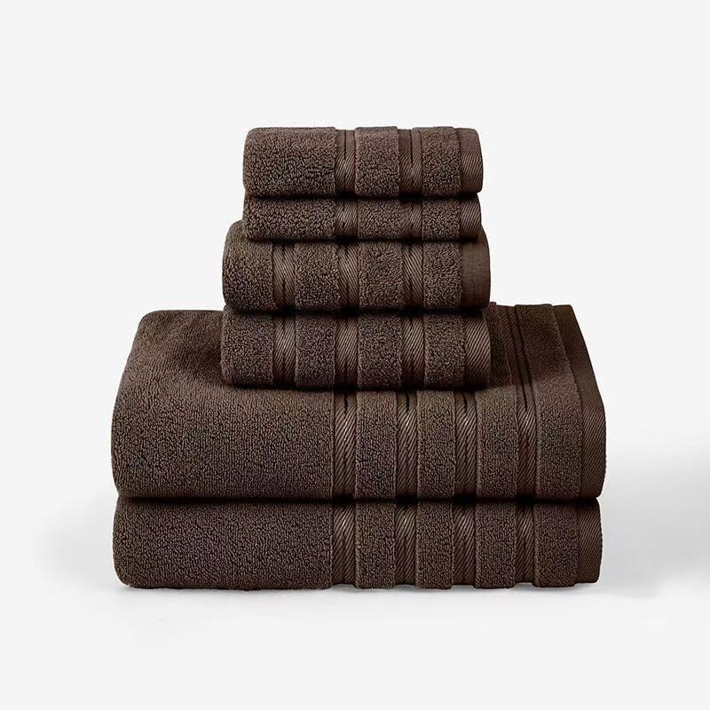 Bath Towel Sets Towel Bathroom Set Quick Drying Absorbent Bath Towel 6 Piece Set Dark Blue